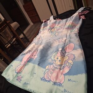 Dolls Kill: Sugar Thrills Pixie Stardust~ Not So Fun House~Baby Blue Satin Dress